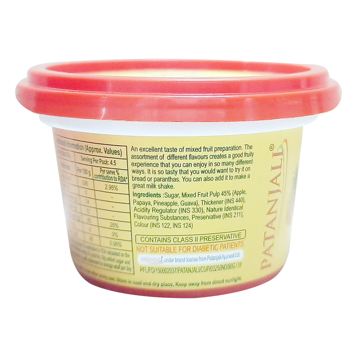 Patanjali Mixed Fruit Jam 90gm