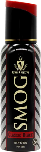 John Phillips Blue Sportz 150ml 5 Fl.oz. & Smog Classic 120ml 4 Fl.oz. No Gas Deodrant For Men