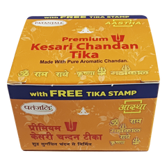 Patanjali Aastha Kesar Chandan Geela Tika, With Premium Kesari Chandan, 60gm