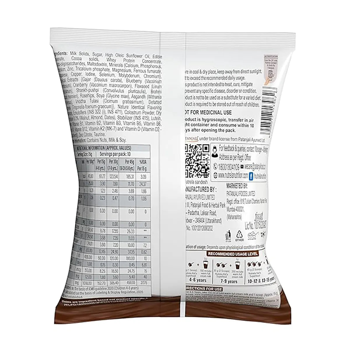 Patanjali Nutrela Kid'S Superfood Print Laminate, With Bone & Teeth Strength, 150gm