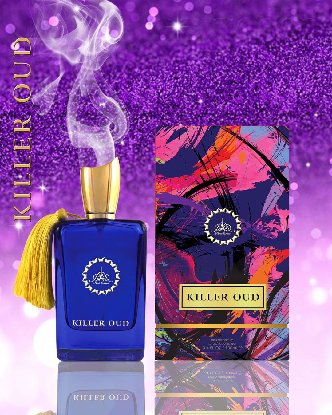 Killer Oud Eau De Parfum 100ml 3.4 Fl.oz. Perfect Gift For Husband | Long Lasting