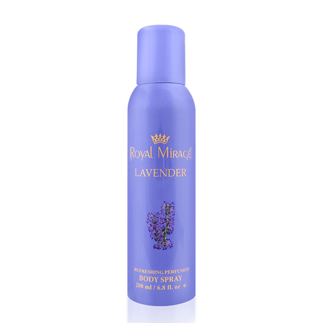 Royal Mirage Lavender Refreshing Perfumed Body Spray 200ml 6.8 Fl.oz. Unisex Fragrance