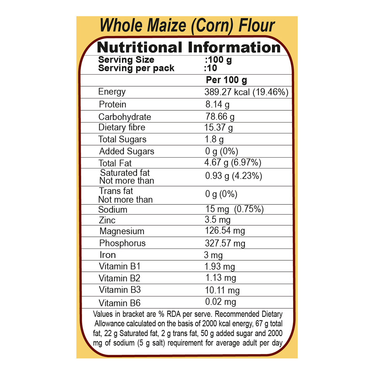 Patanjali Makka Atta (Maize Atta) 1kg
