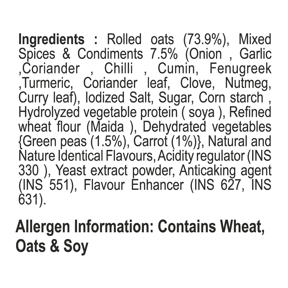 Patanjali Masala Oats 400gm