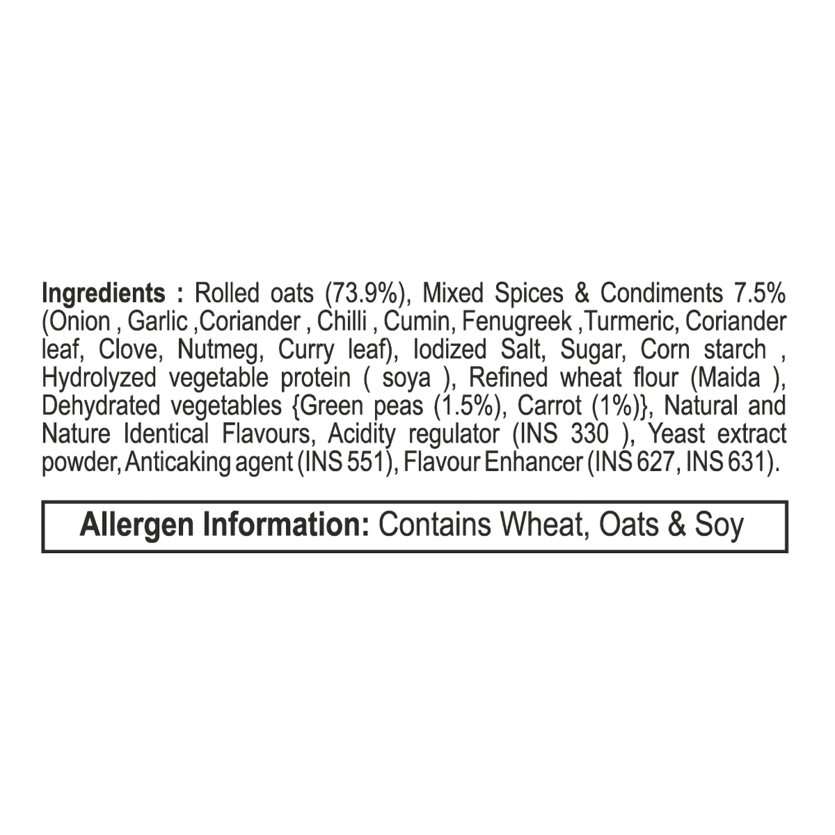 Patanjali Masala Oats 40gm