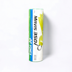 Yonex Mavis 350i Green Cap Nylon Badminton Shuttlecock | Yellow , Pack Of 6