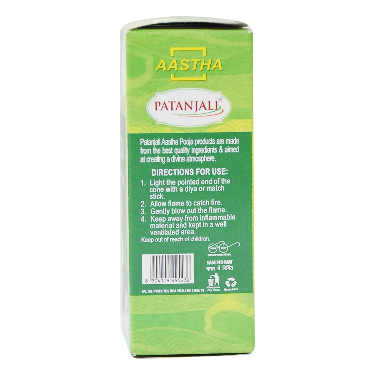 Patanjali Aastha Mogra Dry Dhoop Cone, With Exquisite, Soothing & Long Lasting Aroma | 20gm