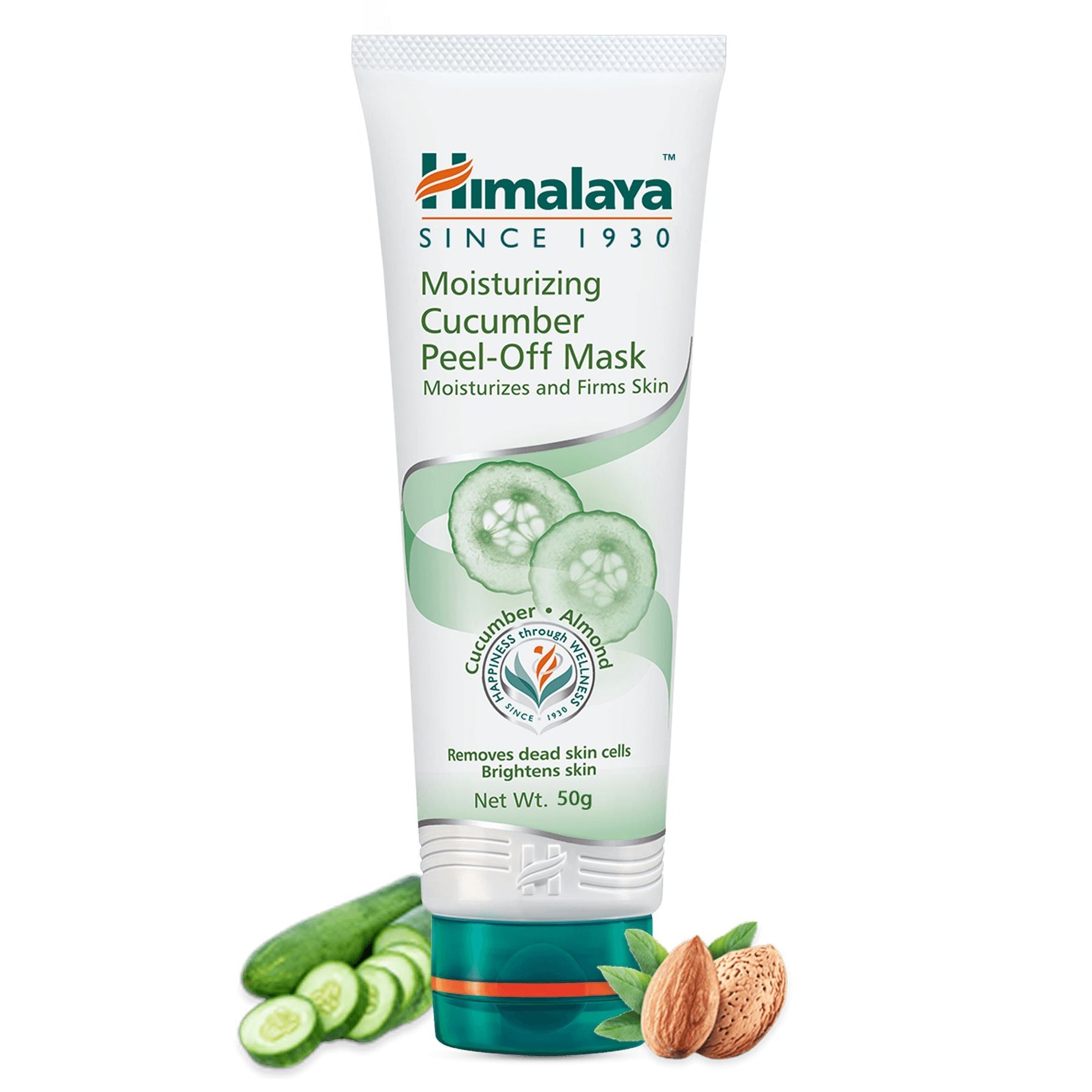 Himalaya Moisturizing Cucumber Peel-Off Mask, With The Goodness Of Cucumber, Almond & Turmeric | 50gm