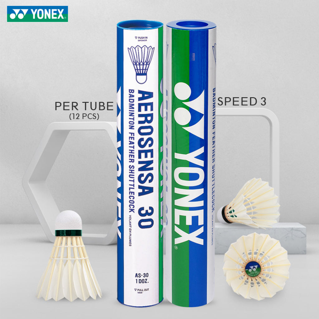 Yonex Aerosensa 30 Badminton Feather Shuttlecocks , Pack Of 12 | White , Made With Premium Quality Material