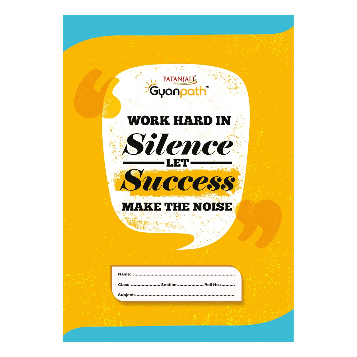 Patanjali A4 Gyanpath Notebook (29.7x21cm) Multi Design 192pages Single Line, Pack Of 1