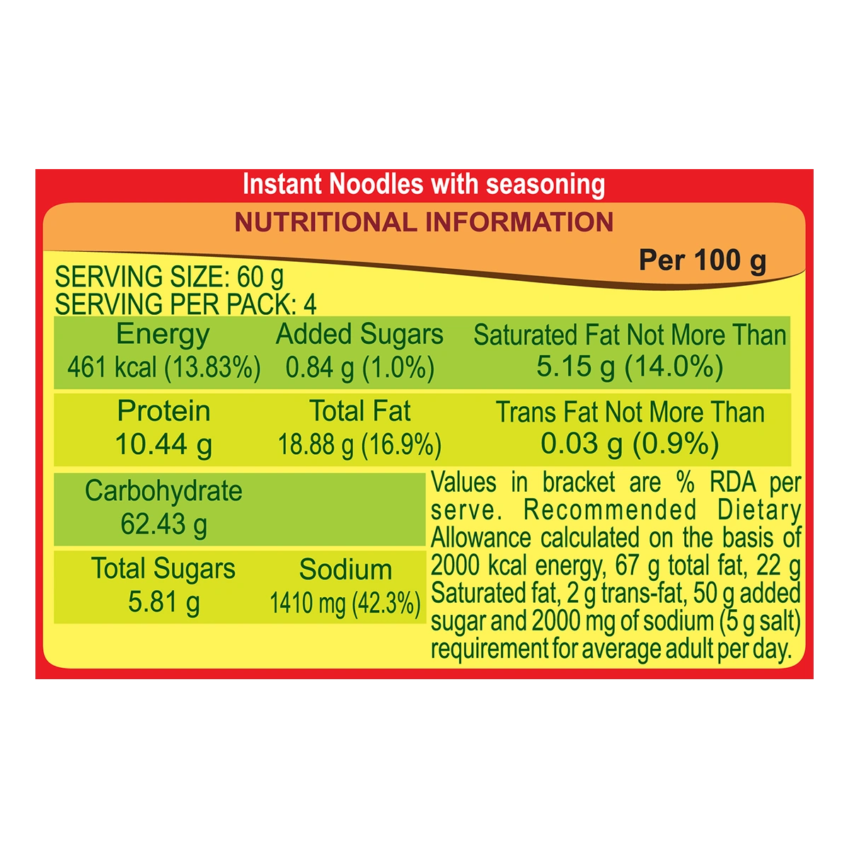 Patanjali Atta Noodles Classic - Family Pack 240gm