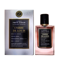 Prive Zarah Ombre De Louis Extrait De Parfum 80ml 2.7 Fl.oz. Unisex Fragrance | Long Lasting | Daily Wear