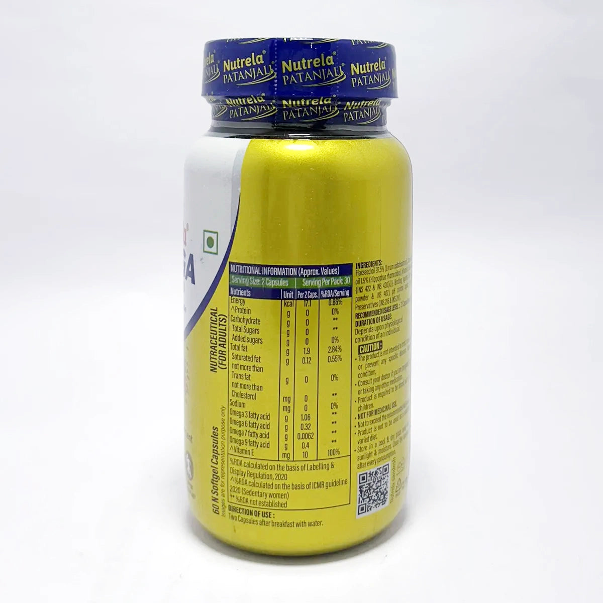 Patanjali Nutrela Organic Omega 3,6,7,9, With Vitamin E, 45gm