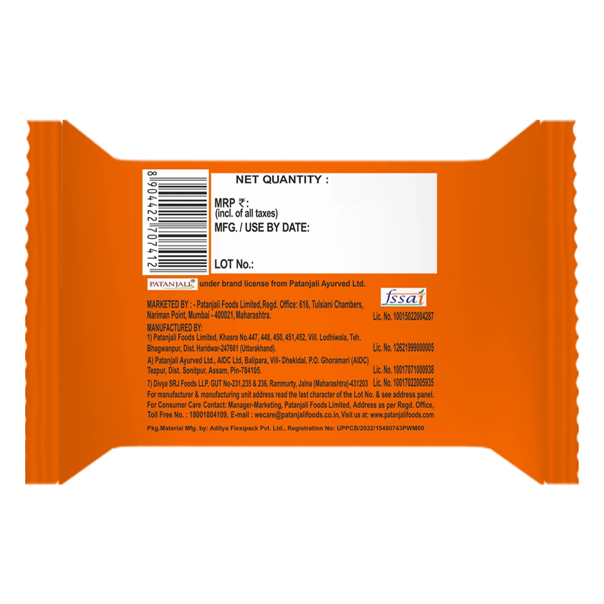 Patanjali Creamfeast Orange Biscuit 32.5gm