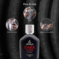 John Phillips Chocolate + Dark Code + London In Style 60ml 2 Fl.oz. Each Pack Of 3 For Men & Women