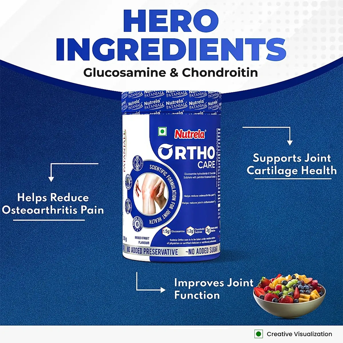 Patanjali Nutrela Orthocare Powder, With Ingredients Of Healthier Joints, 300gm