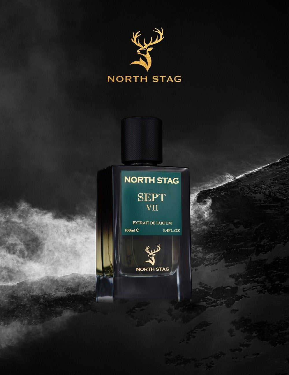 North Stag Sept VII Extrait De Parfum 3.4 Fl.oz. Unisex Fragrance | Long Lasting | Party Wear