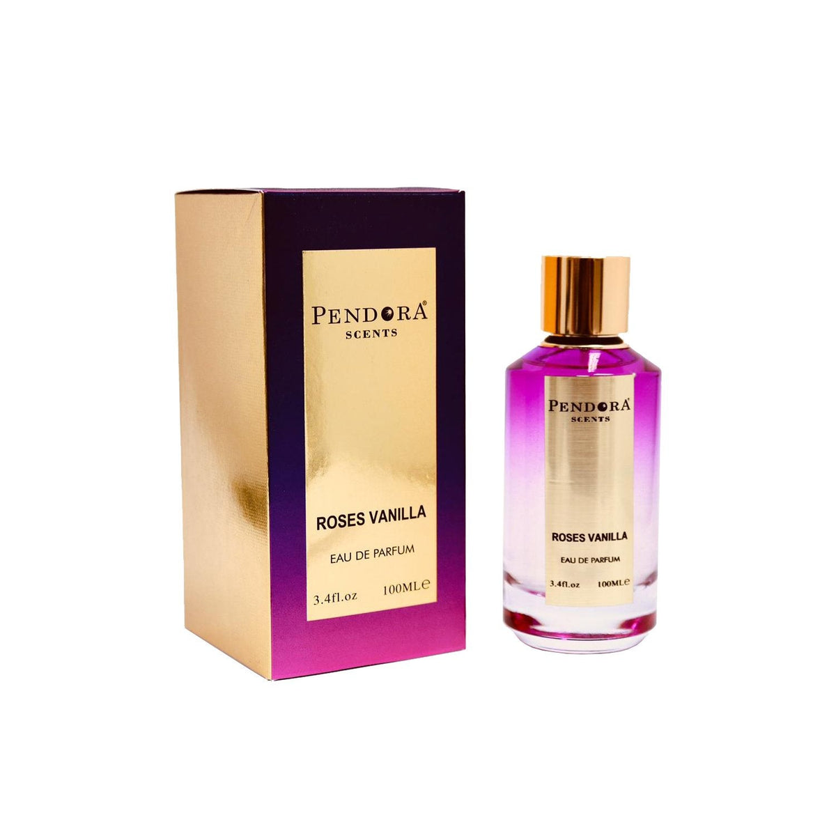 Pendora Scents Roses Vanilla Eau De Parfum 100ml 3.4 Fl.oz. Women Fragrance | Long Lasting Daily Wear