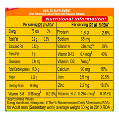 Patanjali Herbal Powervita Plus - Refill 500gm