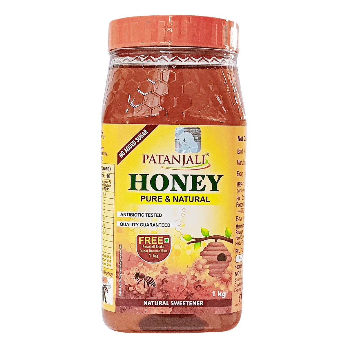 Patanjali Honey 1kg - Free Shakti Dubar Rice 1kg