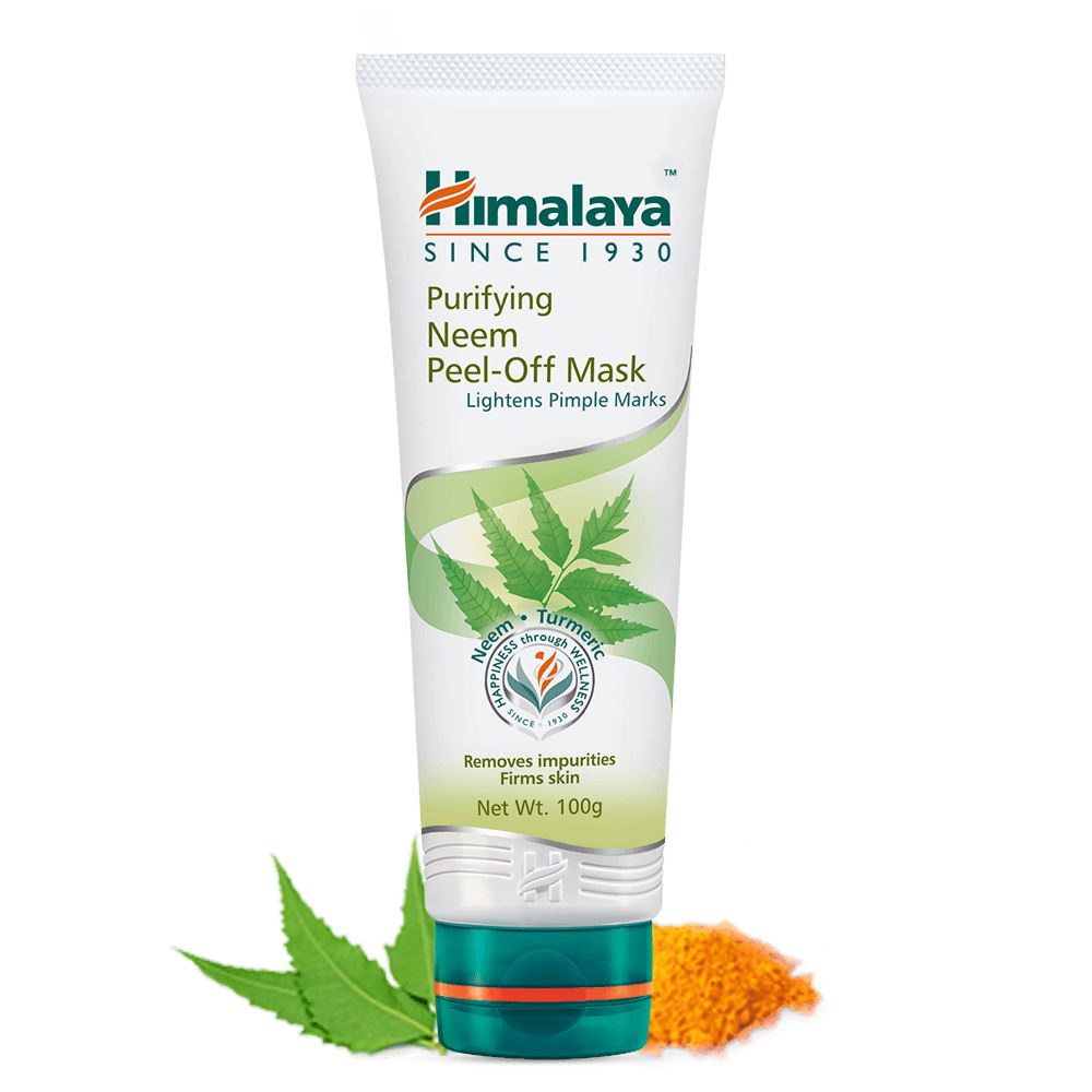 Himalaya Purifying Neem Peel-Off Mask With Neem & Turmeric, Removes Impurities From Skin | 100gm