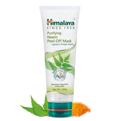 Himalaya Purifying Neem Peel-Off Mask With Neem & Turmeric, Removes Impurities From Skin | 100gm