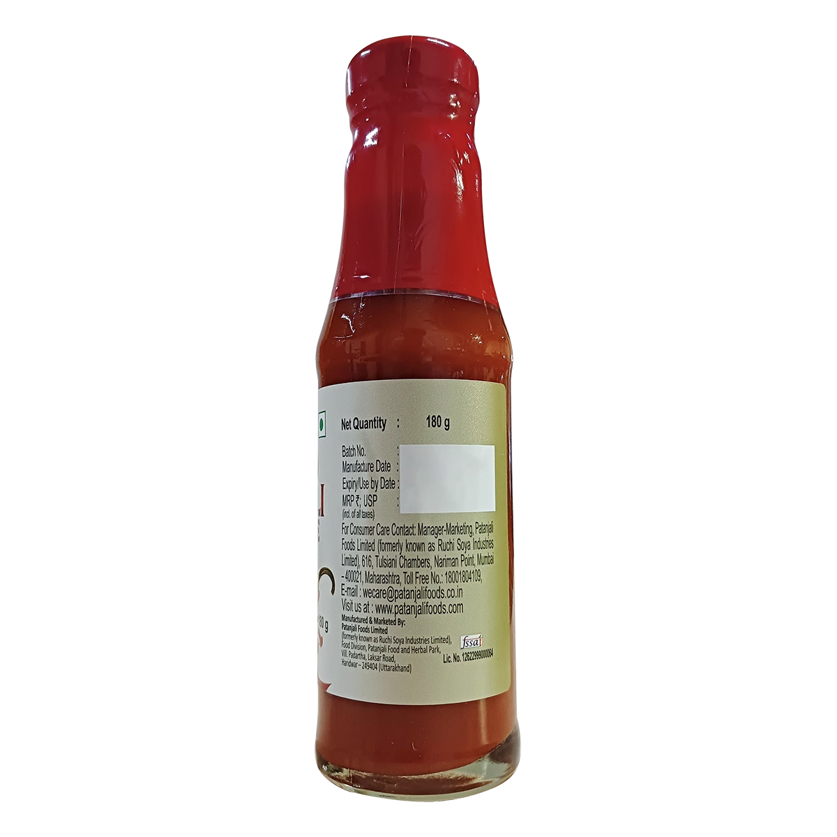 Patanjali Red Chilli Sauce 180gm