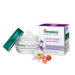 Himalaya Revitalizing Night Cream, Restores Moisture Balance, Nourishes & Repairs | 50gm