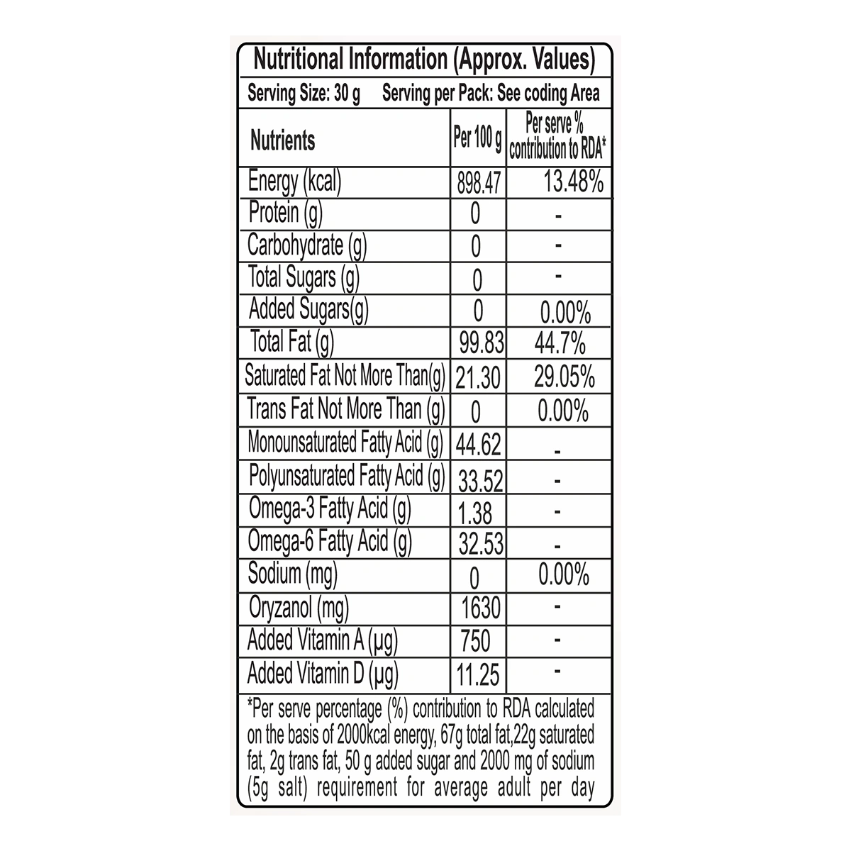 Patanjali Rice Bran Oil 770gm