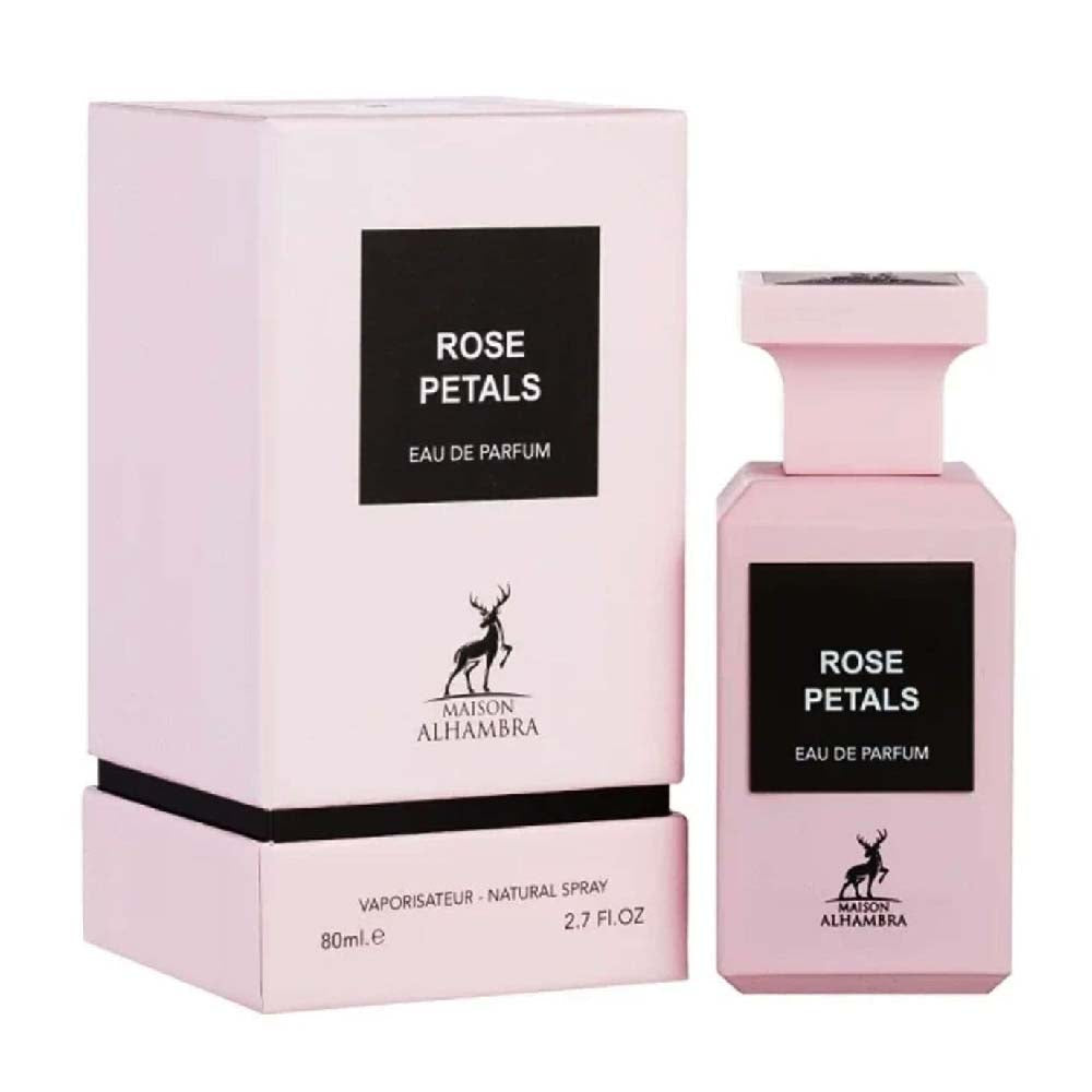 ROSE PETALS BY MAISON ALHAMBRA EAU DE PARFUM 80ML 2.7 FL.OZ. UNISEX FRAGRANCE