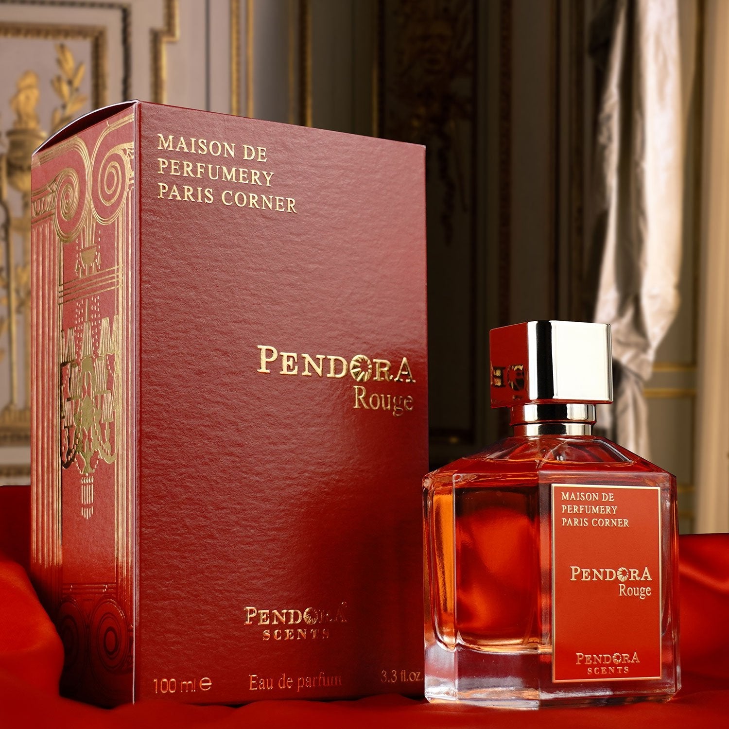 Pendora Scents Pendora Rouge Eau De Parfum 100ml 3.4 Fl.oz. Unisex Fragrance | Long Lasting