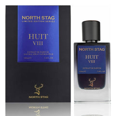 North Stag Huit VIII Extrait De Parfum 3.4 Fl.oz. Masculine Fragrance | Long Lasting | Party Wear