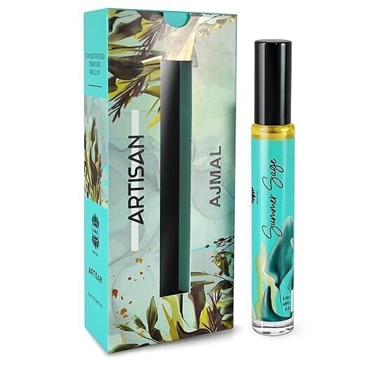 Ajmal Artisan Summer Sage Long-lasting Concentrated Perfume Roll-on 10ml 0.3 Fl.oz. | For Unisex