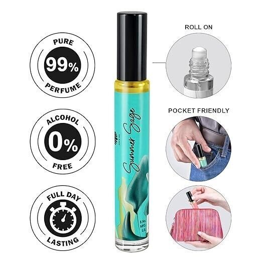 Ajmal Artisan Summer Sage Long-lasting Concentrated Perfume Roll-on 10ml 0.3 Fl.oz. | For Unisex