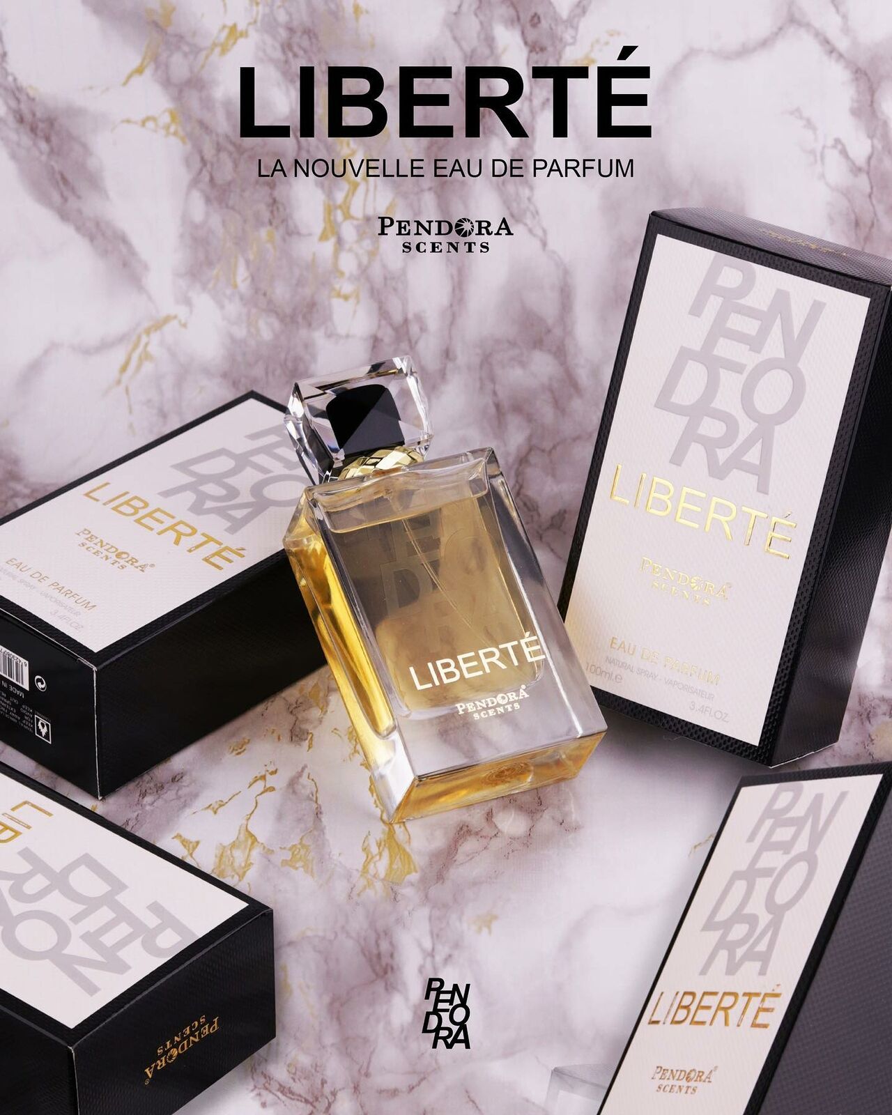 Pendora Scents Liberte Eau De Parfum 100ml 3.4 Fl.oz. Women Fragrance | Long Lasting | Birthday Gift