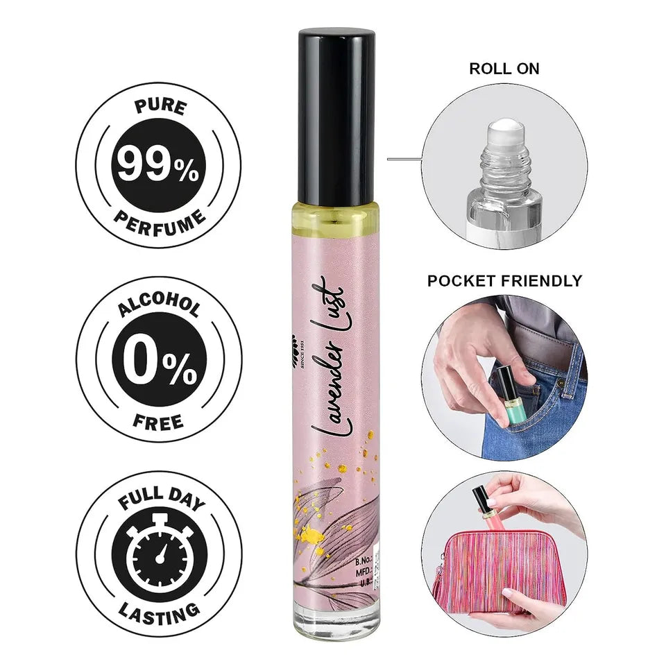 Ajaml Artisan Lavender Lust Long-lasting Concentrated Perfume Roll-on 10ml 0.3 Fl.oz. | Gift For Women