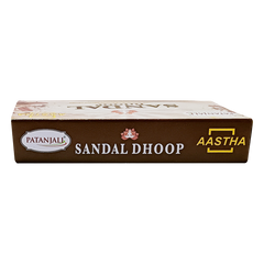 Patanjali Aastha Sandal Wet Dhoop, 10 N, With Exquisite, Soothing & Long Lasting Aroma | 56gm