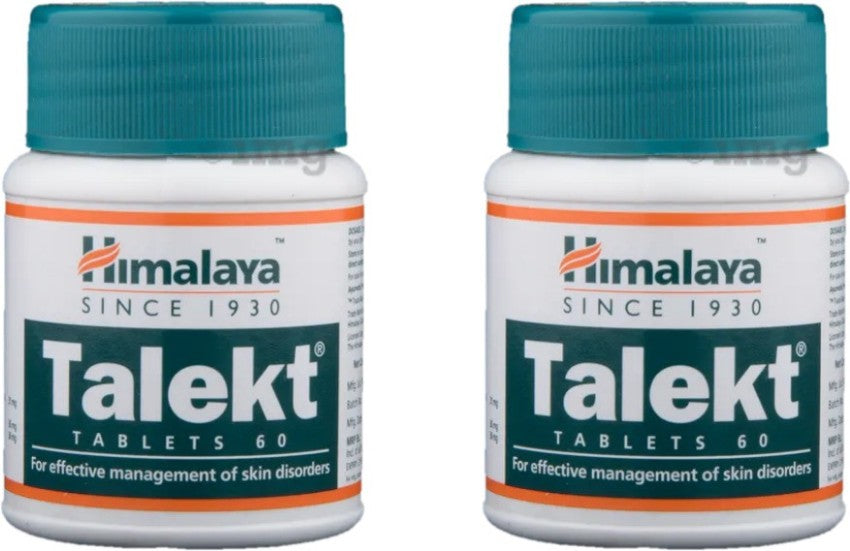 Himalaya Talekt Tablet For Effective Mannagement Of Skin Dissorders | 60 Tablets (Pack Of 2)