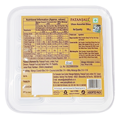 Patanjali Utsav Assorted Bites With White Chocolate, Mango Fruit Pulp, Rice, 180gm